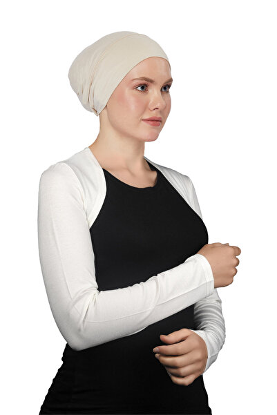 Altobeh Болеро с дълъг ръкав и хиджаб - екрю