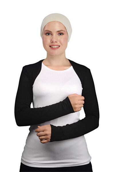 Altobeh Uzun Kollu Tesettür Bolero - Siyah