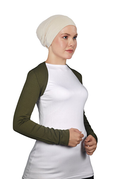 Altobeh Bolero Hijab Mânecă Lungă - Kaki