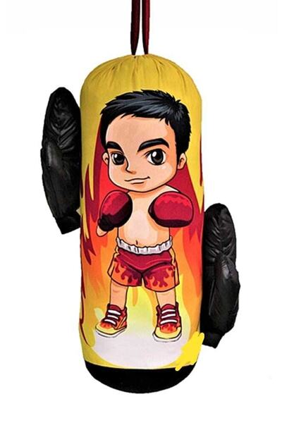 Genel Markalar Toprak Sport 2-6 Yaş Çocuklar Için Boks Torbası Içi Dolu Eldiv...