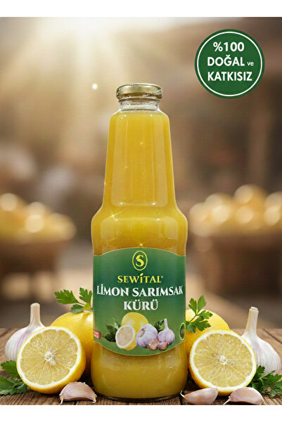SEWİTAL Limon Sarımsak Kürü El yapımı %100 doğal katkısız 1000 ML