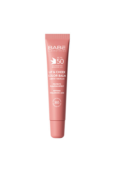 Babe Laboratorios Lip & Cheek SPF50 Pink Dudak Balmı