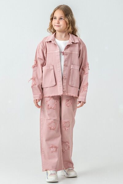 LUCEVERA Κοριτσίστικο Σετ 3 τεμαχίων: Σακάκι με Αστέρια – Μπλουζάκι – Παντελό...