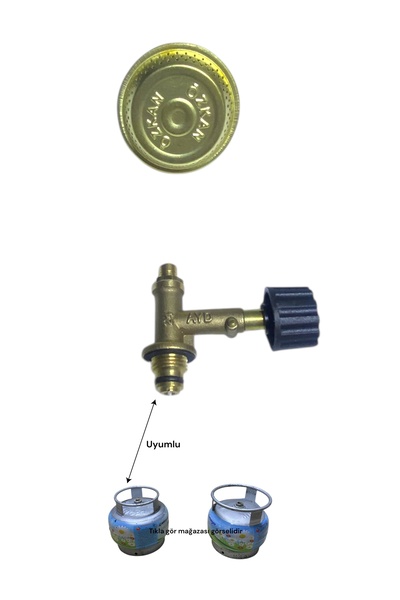 GÜVEN Piknik Tüpü Başlığı, Her Marka Tüpe Uyumlu Küçük Tüp Başılığı Dar Çembe...