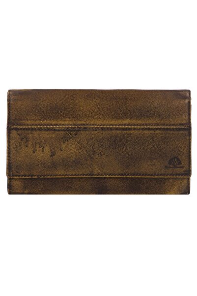 Greenburry Geldbörse destresat RFID Schutz Leder 13 cm