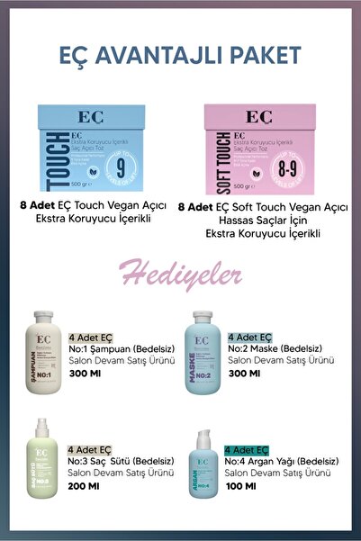 emrah çalışkan EÇ AVANTAJLI PAKET | 8 ADET EÇ TOUCH - 8 ADET EÇ SOFT TOUCH AÇ...