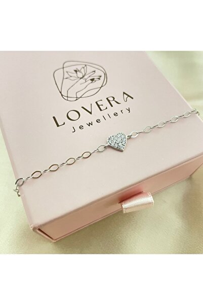 Lovera Jewellery 925 Ayar Gümüş Kalpli Kadın Bileklik – Zarif Hediyelik Takı ...