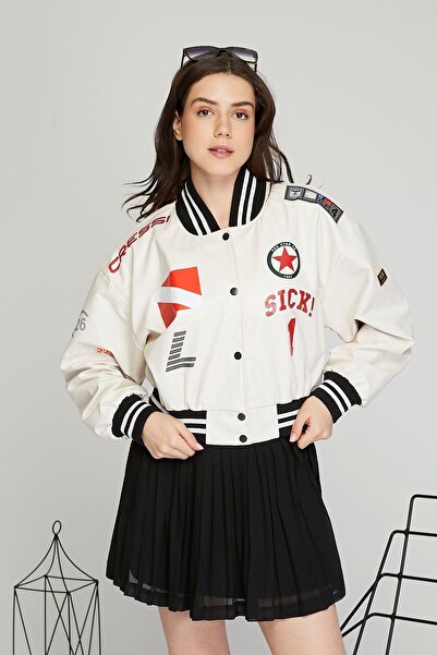 Black Level Jachetă de motociclist pentru femei, din piele, oversize, pentru ...