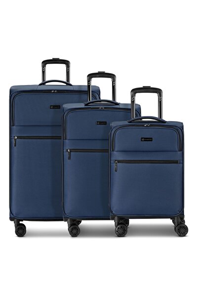 BUGATTI Valencia Soft 4 Rollen Kofferset 3-teilig mit Dehnfalte