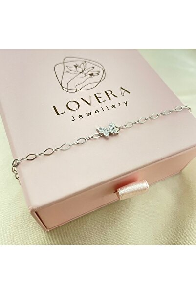 Lovera Jewellery 925 Ayar Gümüş Kelebek Bileklik