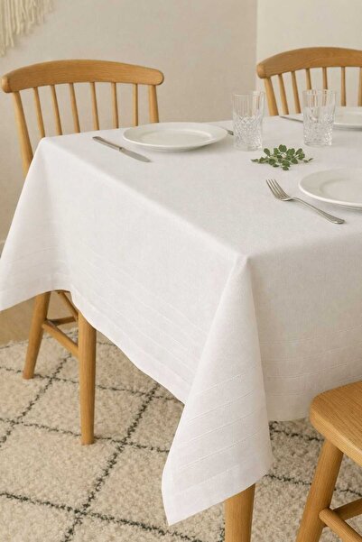 DDHOME Worry-Free Stain-Proof 160X220 Size Fabric Tablecloth 7001-Clbr