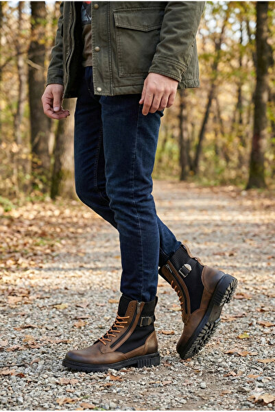 Şahin Pánské opálené boty pro volný čas