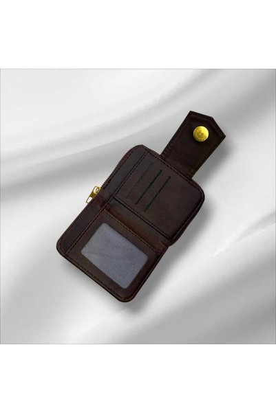 EZZY BLİSS Ezzybliss Women's Bitter Brown Shiny Crocodile Alligator Faux Leather Wallet with Card Holder Compartment