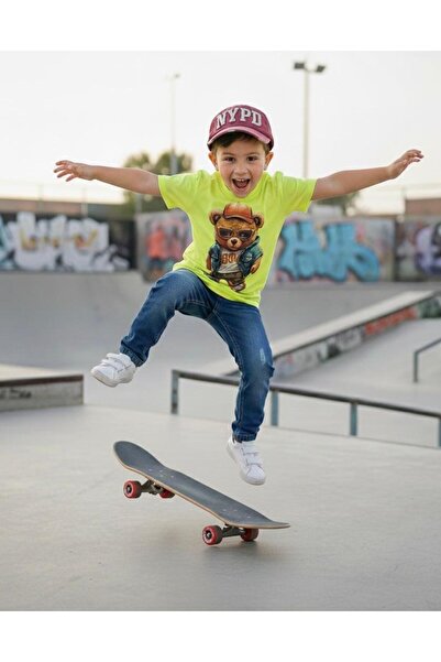 STAR GOGO KİDS SET 3 PIECI OVERSIZED IMPRIMAT URSU