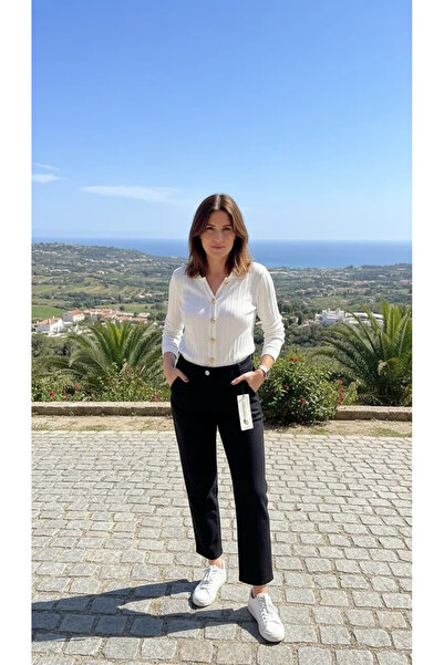 MissWhence Kot Pantolon 36112 Siyah Translates To: Jeans Pants 36112 Black