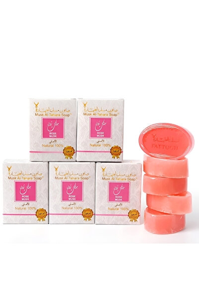 MUSK AL TAHARA صابون المسك الوردي - 5 مناطق حساسة وجسم
