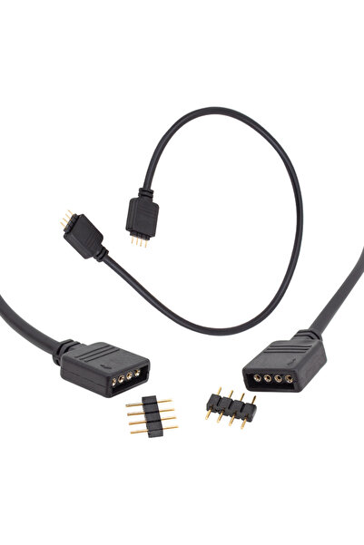 Powermaster RGB Led Bağlantı Erkek-Dişi Jumperlı 4 Pin Kablo