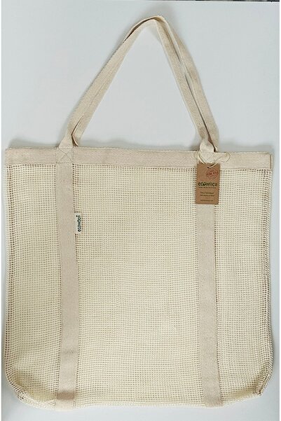 ecowoco حقيبة شبكية من القطن بنسبة 100%