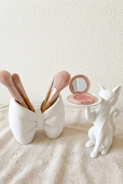 Oxyteez Neşeli Kedi Dostlar Dekoratif Kedi Figürleri Tealight Mumluk ve Atışt...