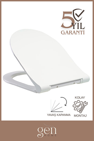 GenPlus Drom Gala Slim Soft Duroplast Klozet Kapağı