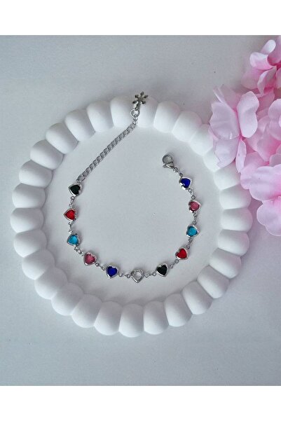 karitasarim Renkli Kalpli Bileklik