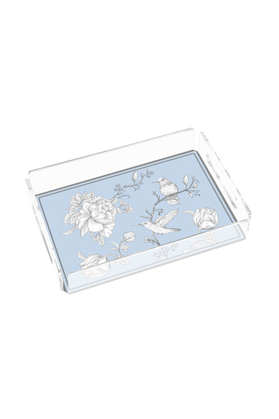 Sivella Rose Glow Blue 25X17 Plexiglass Tray