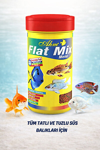 Ahm Flat Mix Menu Balık Yemi 100 ML