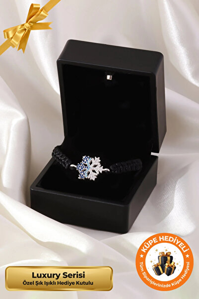 Lucente Jewellery Luxury Serisi Işıklı Hediye Kutulu 925 Ayar Gümüş Kaplama A...