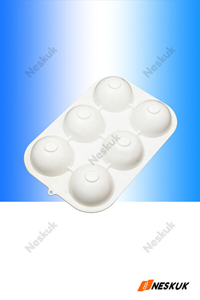 Neskuk 6 عبوات من قوالب الثلج على شكل كعكة الشوكولاتة من السيليكون / صابون ال...