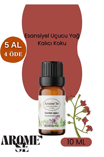 Arome’ Se Sandal Ağacı Esanslı Uçucu Koku 10 ml Buhurdanlık Yağı