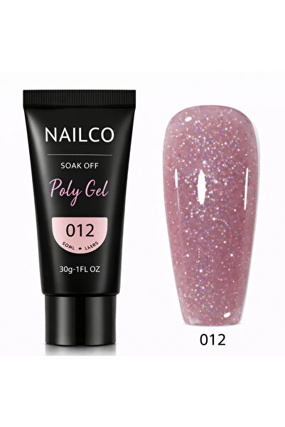 Naıl Co Polygel Protez Tırnak Üst Form Jel Polijel 30 ml No: 12