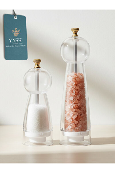 YNSK Luxury |   Purex |   Acrylic Salt and Pepper Grinder Spice Grinder Trans...