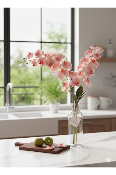 Miha Deco 1 adet 5 dallı kırmızı orkide