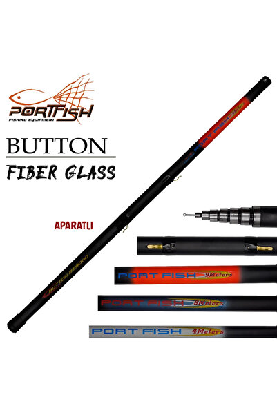 Port Fish Portfish Button Model Aparatlı Balıkçı Göl Olta Kamışı 500 Cm