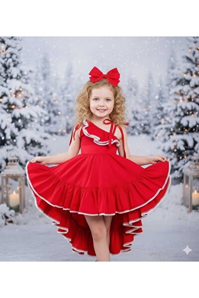 Dilek فستان بناتي بذيل تريند