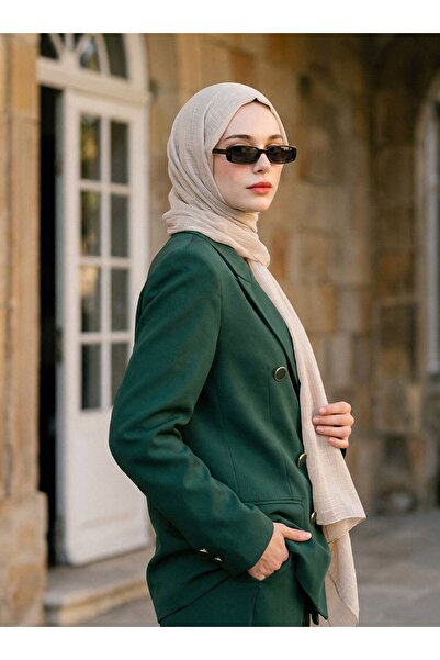 Tuva Şal Σάλι Crepe Jazz - Μπεζ - 6 - Καμβάς