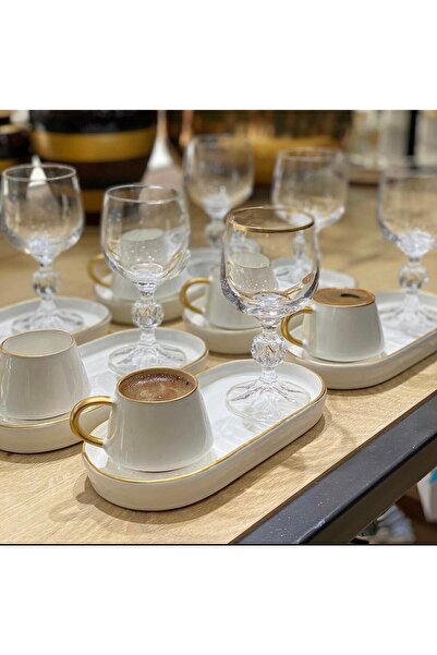 CARMEN SOFT paris 6’lı Lüks Sunumlu Kahve Fincanı