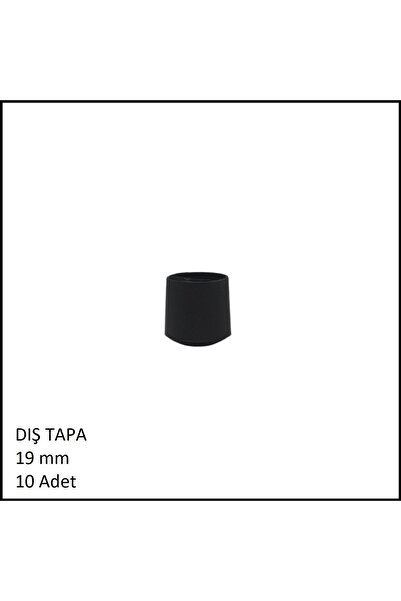 Adilon Tapa, Plastik Sandalye Profil Tapası Ø19 Mm Dış 10 Adet