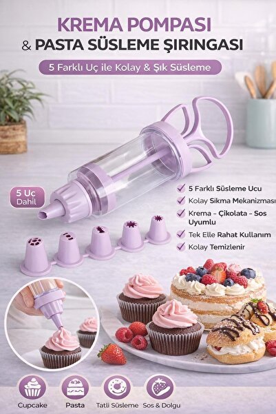 VENON Cream Pump 💜 Lux Cream Squeezer Lux Pastry Making Whipped Cream Foam Pastry Ease in Making Patterns 💜