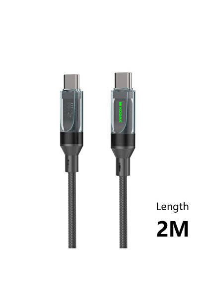 Kodak كابل شحن سريع من النوع C إلى النوع C بقدرة 60 واط وتيار 6 أمبير مع سلك بيانات مضفر من النايلون