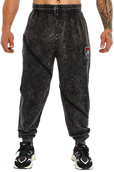 BGSM Pantaloni de trening largi pentru bărbați, stil vintage PNT1417