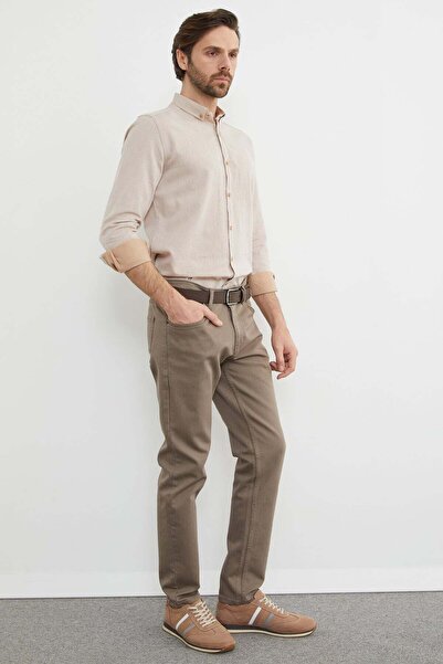 Fulla Moda جينز بقصة عادية مع أزرار