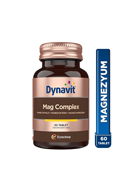 Dynavit Mag Complex 200mg Magnezyum Kompleks 3lü Form (Malat-Sitrat-Bisglisin...