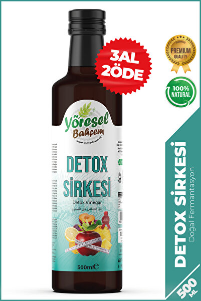 Yöresel Bahçem Detox Sirkesi Doğal Fermantasyon 500 ml