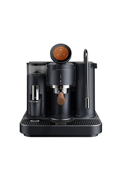 Meraki Espresso Coffee Machine Black, 58mm Portafilter, Built-in Grinder, 1kg...
