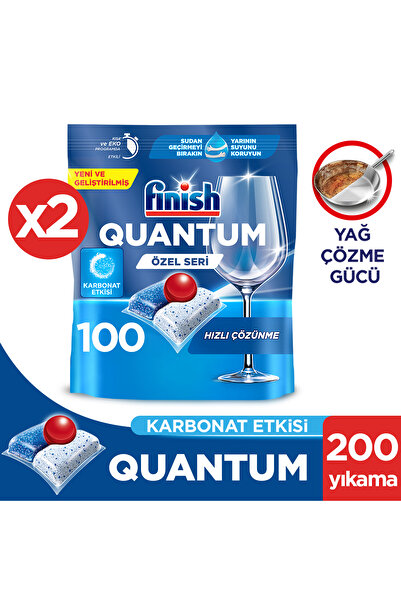 Finish Quantum Özel Seri Bulaşık Makinesi Deterjanı Kapsül Tablet 200 Adet (1...