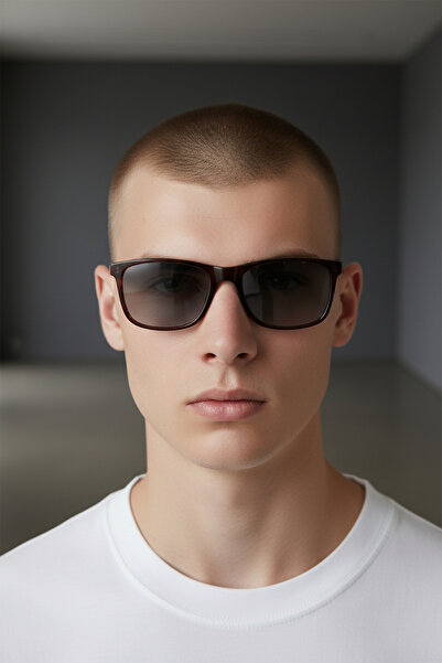 Barcelona Angled Model Bone Men's Sunglasses