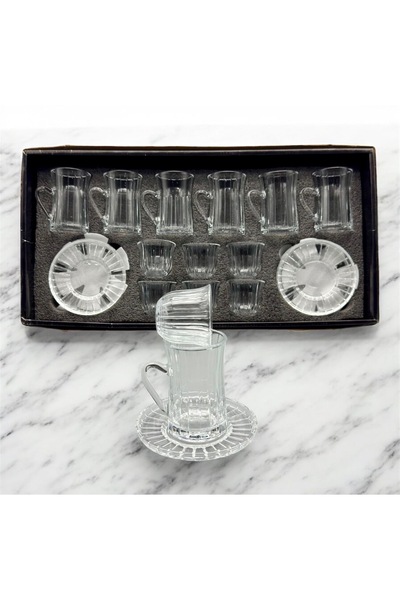 cc bin shihon طقم بيالات شاي وقهوة كريستال زجاج كاسة بصحن مع فناجين القهوة ال...