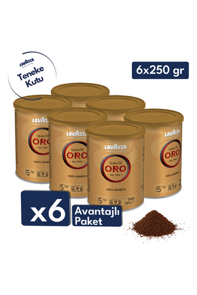 LavAzza Qualità Oro Filtre Kahve Teneke Kutu (250gr) x6