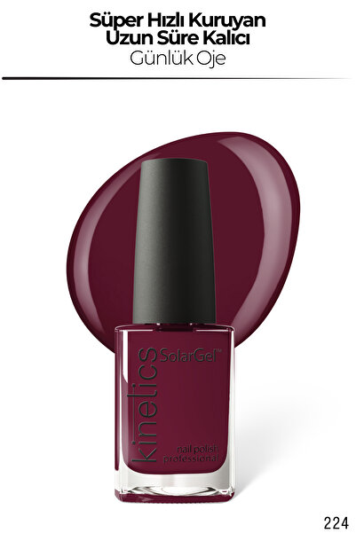 kinetics SolarGel Günlük Oje - Uzun Süre Kalıcı, Yoğun Pigment | #224 SİGNATU...